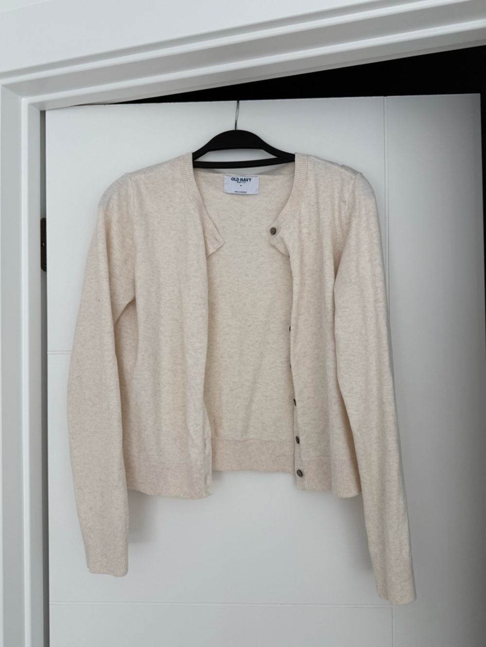 Old Navy Light Cream Button Cardigan